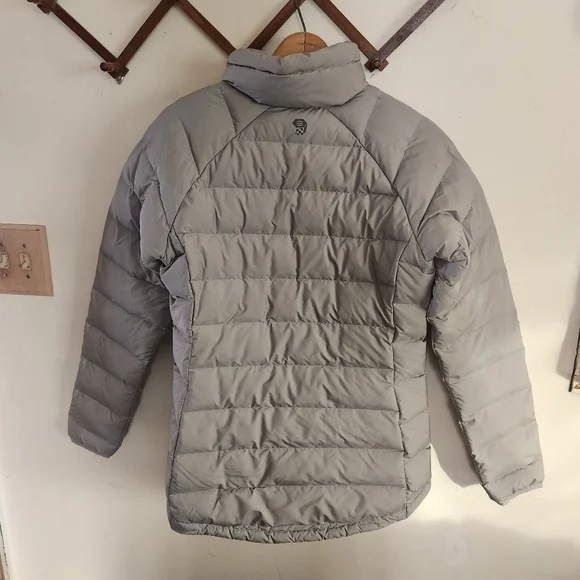 NWT Mountain Hardwear Thermacity Puffer Jacket Gray Full Zip Medium